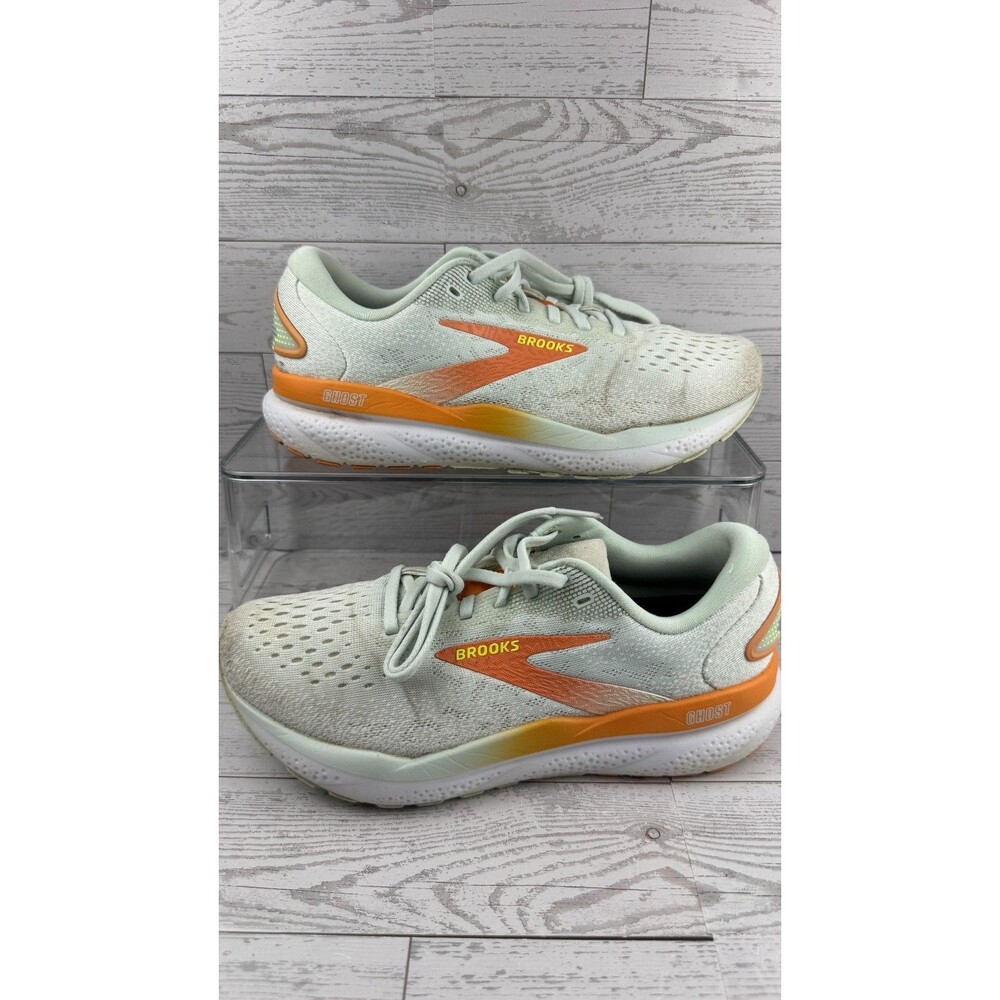 Brooks Ghost 16 1204071B411 Green 7.5B Womens Sneakers Mesh Running Shoes #104